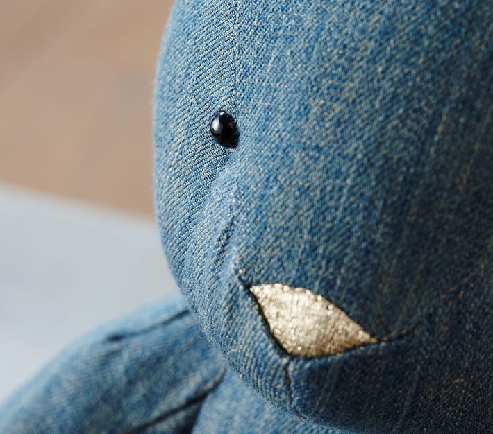 denim teddy bear