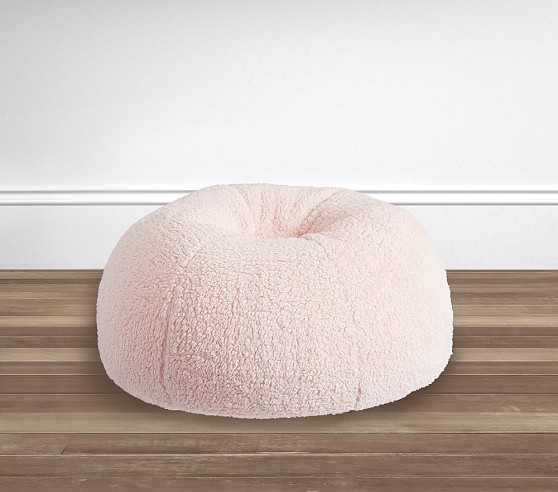 faux sherpa bean bag