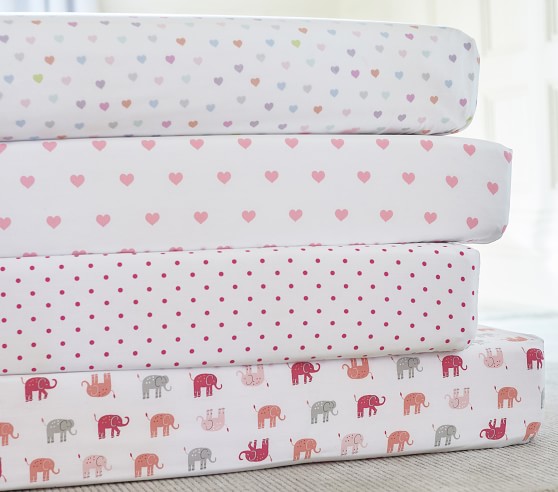 heart crib sheet