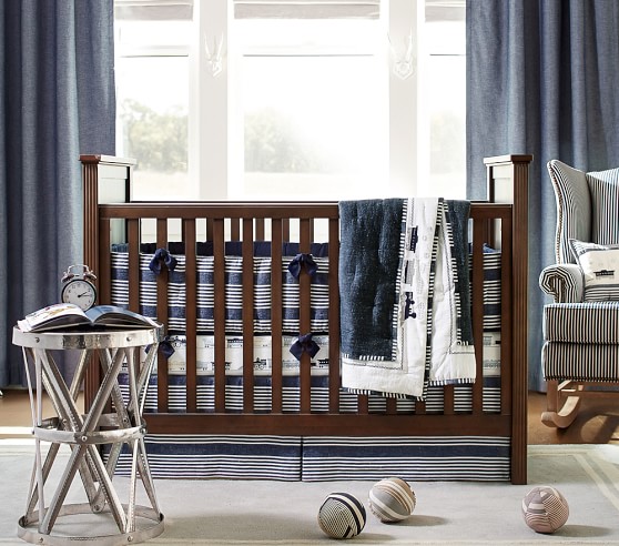 Thatcher Train Crib Bedding Set Pottery Barn Kids