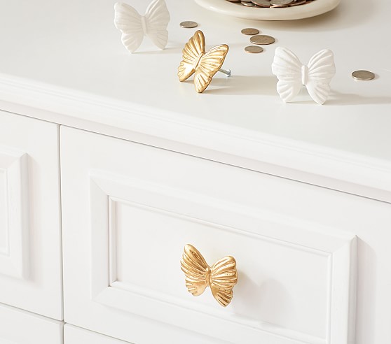 Craft Supplies Tools Butterfly Knobs Kids Dresser Knobs Yellow White Kitchen Cabinet Door Knobs Decorative Knobs Children Animal Resin Knobs Furniture Hardware Home Improvement