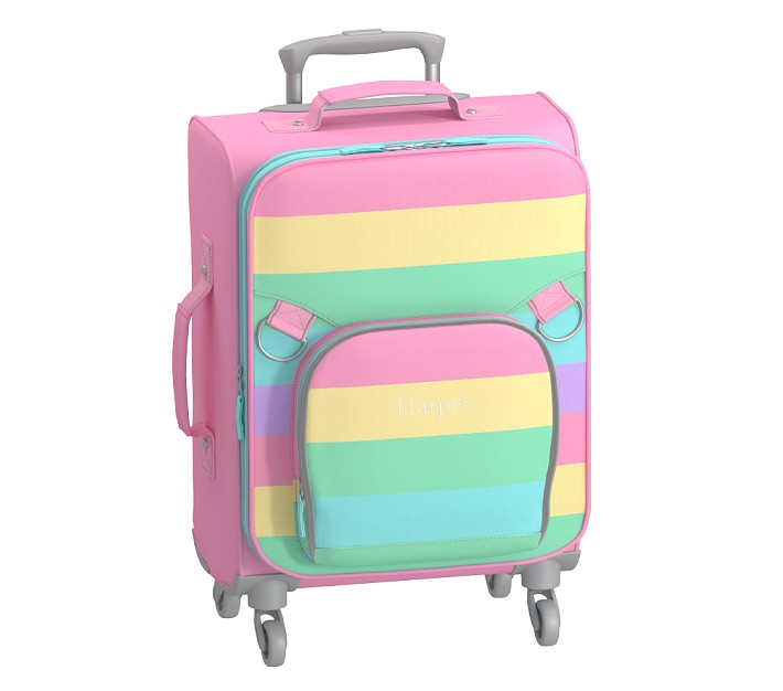 Fairfax Rainbow Multi Stripe Spinner Kids Luggage Pottery Barn Kids