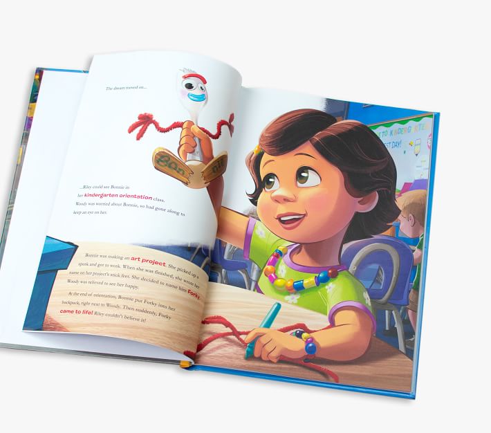 toy story 4 book with figures