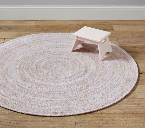 Capel Braid Round Rug Solid Color, 5 Ft Round Rugs
