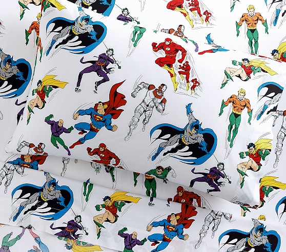 Glow In The Dark Justice League Kids Sheets Pottery Barn Kids