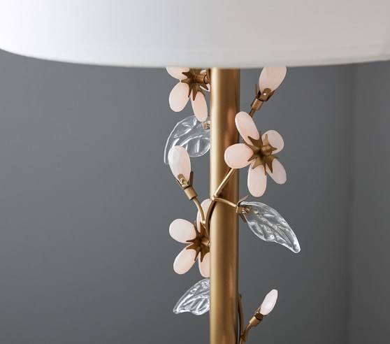 Grace Pink Flower Floor Lamp Pottery Barn Kids Grace Pink Flower Floor Lamp Pottery, Glass Flower Floor Lamp