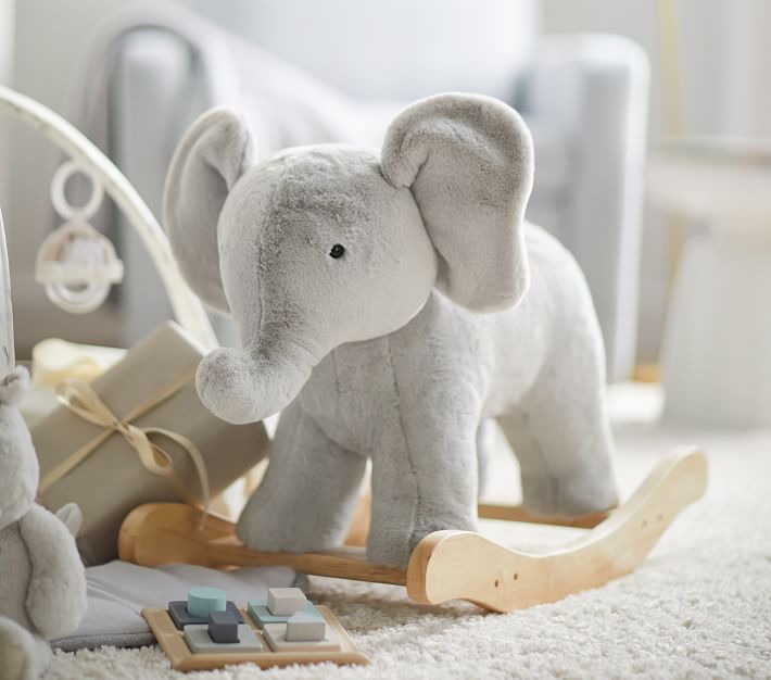 elephant plush rocker