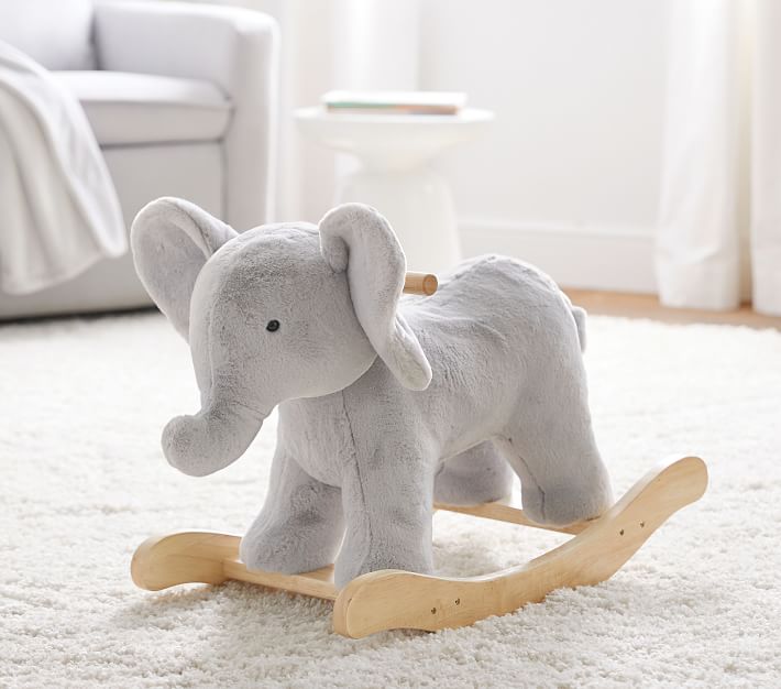 elephant plush rocker