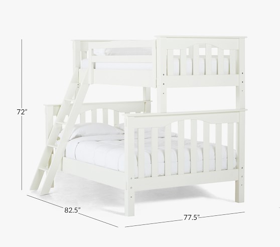 Kendall Twin Over Full Kids Bunk Bed, Twin Size Bunk Beds For Toddlers