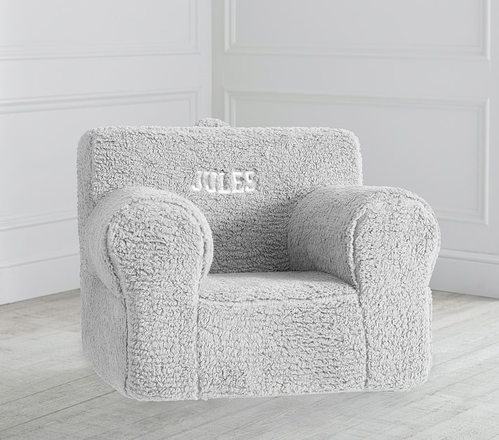 Oversized Grey Cozy Sherpa Anywhere Chair®