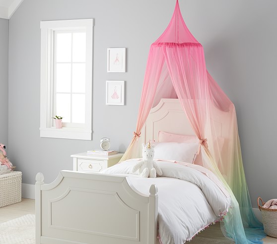 rainbow bed canopy