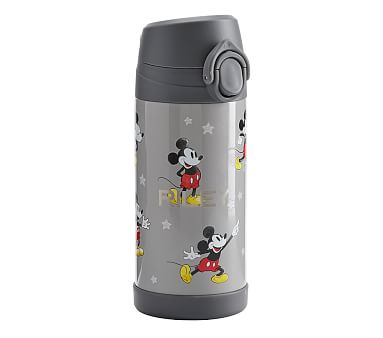 Grey Mickey Mouse, Mackenzie Insulated Water Bottle