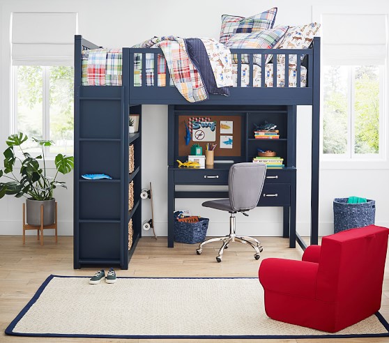 Camp Full Loft Bed Pottery Barn Kids, Pottery Barn Bunk Bed With Desk