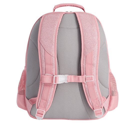a pink backpack