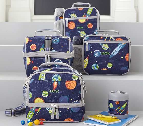 solar system backpack and lunchbox