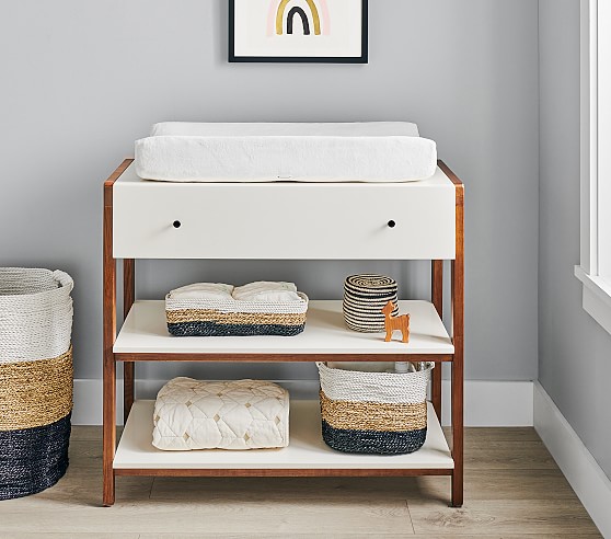 wooden changing tray