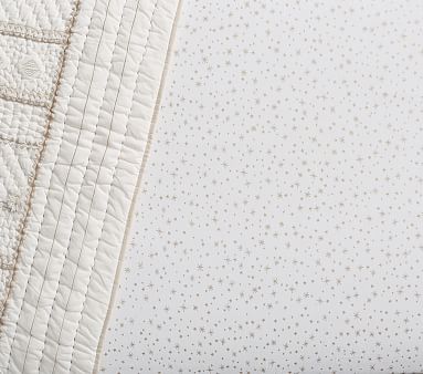 metallic gold crib sheets