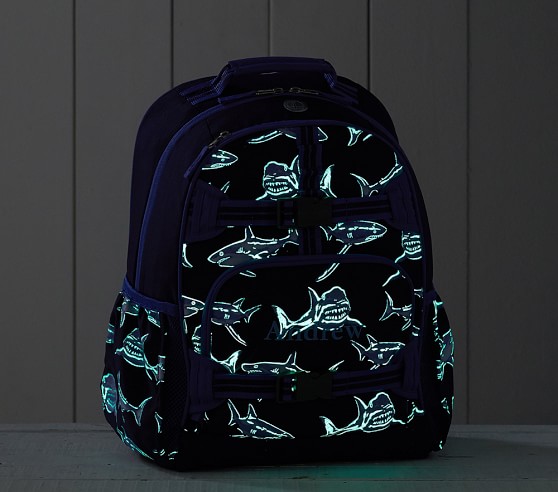pottery barn shark backpack