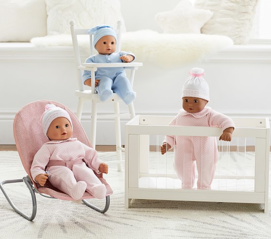pottery barn doll cradle