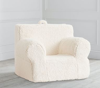 Cream Sherpa Oversized Anywhere Chair®#&174; Slipcover Only