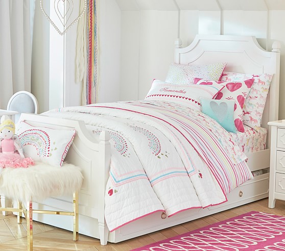 pottery barn rainbow bedding
