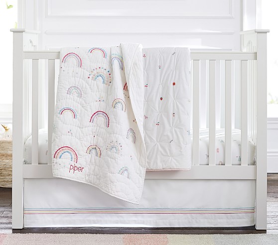 rainbow crib set