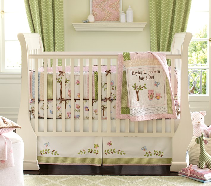 pottery barn crib bedding