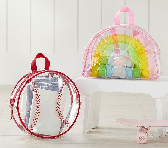 pottery barn clear backpack
