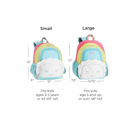 rainbow cloud backpack