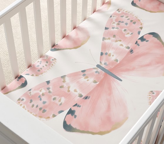 butterfly crib sheets