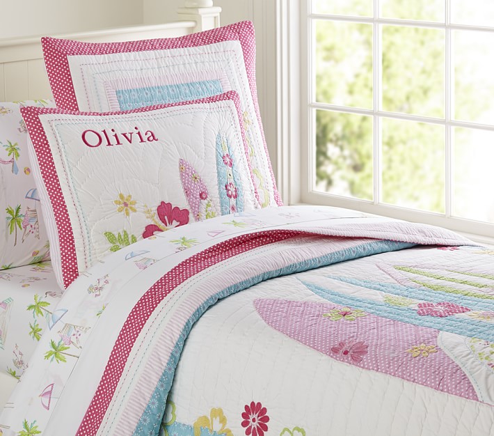 pottery barn girls quilts