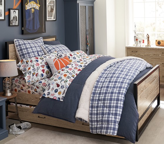 pottery barn nba sheets