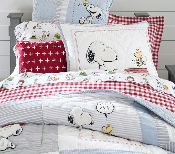 pottery barn snoopy sheets