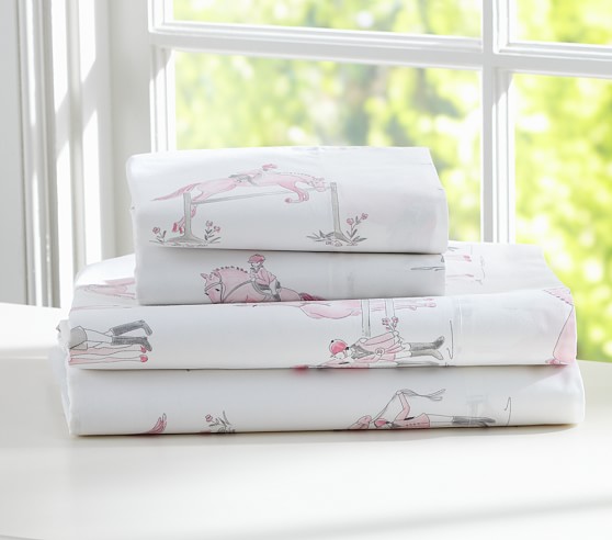 pottery barn horse sheets