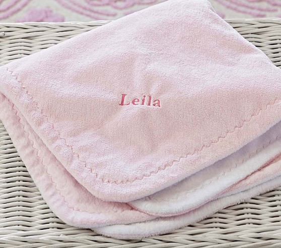 pottery barn personalized blanket