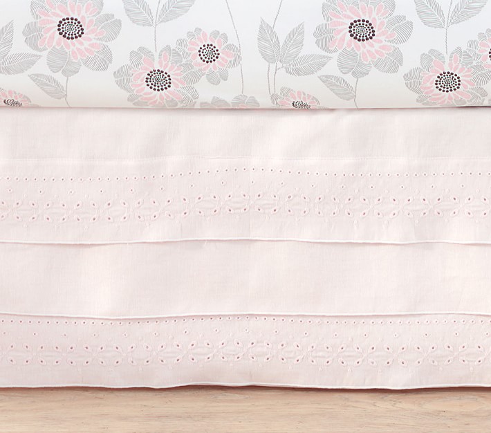 eyelet crib bedding