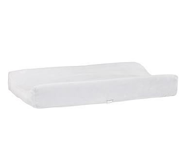 white changing pad cover
