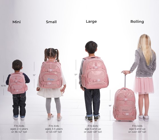 small pink backpack