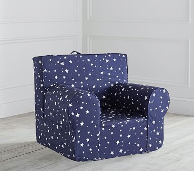Navy Scattered Stars Anywhere Chair® Slipcover Only