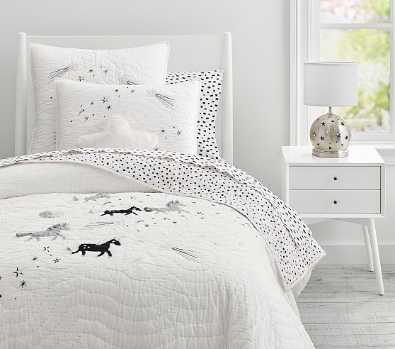 pottery barn kids unicorn bedding