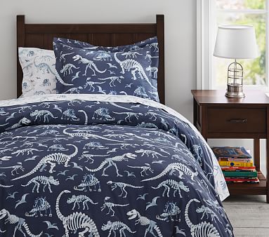 grey dinosaur bedding