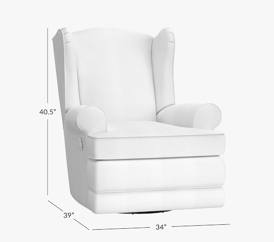 wingback swivel rocker