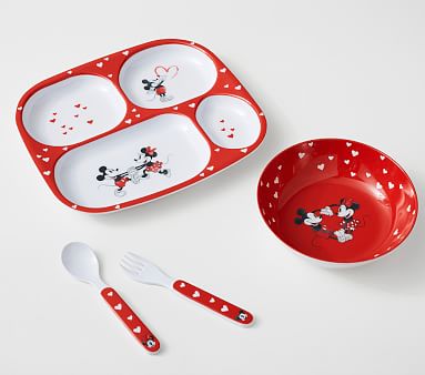 Disney Mickey Mouse Valentine's Nursery Feeding Set