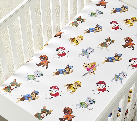paw print crib sheets