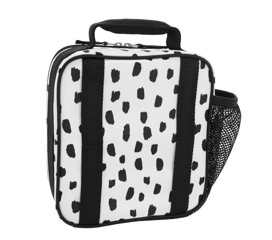 Room Essentials Lunch Bag Insulated Liner Gray Dots BPA-Free New w/ Tag!