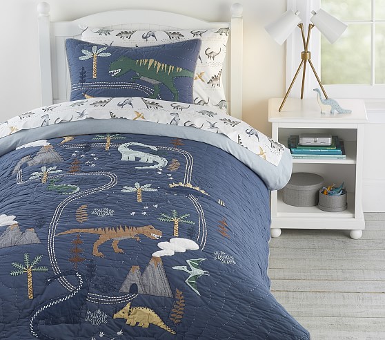 pottery barn kids dinosaur sheets