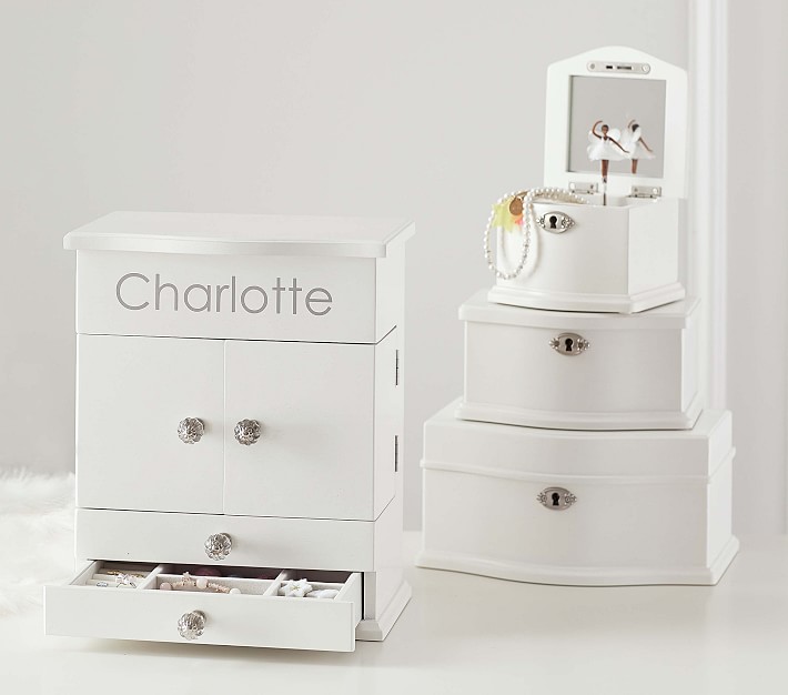 White Abigail Jewellery Box Collection