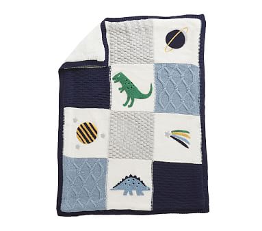 Dino Heirloom Baby Blanket