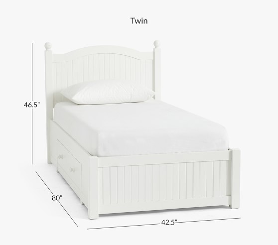 Catalina Storage Bed Kids Beds, Pottery Barn White Twin Bed