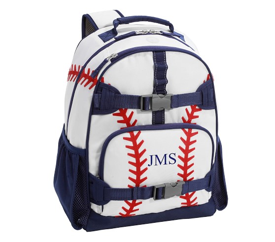 pottery barn baseball backpack